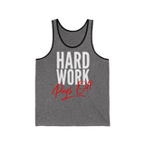 (Hard Work) Unisex Jersey Tank