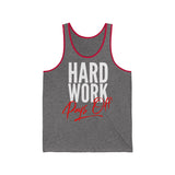 (Hard Work) Unisex Jersey Tank