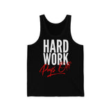 (Hard Work) Unisex Jersey Tank