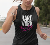 (Hard Work) Women's Racerback Tank