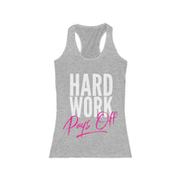 (Hard Work) Women's Racerback Tank