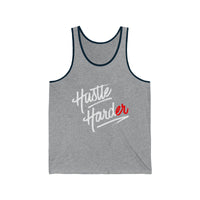 (Hustle Harder) Unisex Jersey Tank