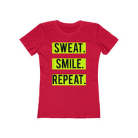 (Sweat Smile Repeat) Women's The Boyfriend Tee
