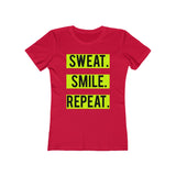 (Sweat Smile Repeat) Women's The Boyfriend Tee