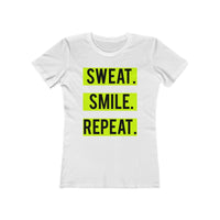 (Sweat Smile Repeat) Women's The Boyfriend Tee