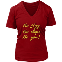 (Be Flyy) Women's V-Neck T-Shirt
