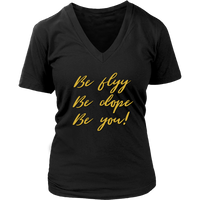 (Be Flyy) Women's V-Neck T-Shirt