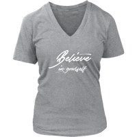 (Believe) Womens V-Neck