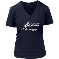 (Believe) Womens V-Neck