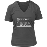 (Flawsome) Women's V-Neck T-Shirt