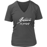 (Believe) Womens V-Neck