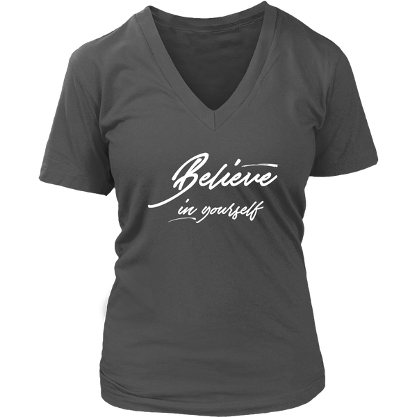 (Believe) Womens V-Neck