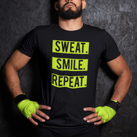 (Sweat Smile Repeat) Men's Lightweight Fashion Tee