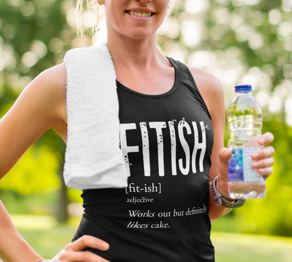 (Fitish - Cake) Ladies Ideal Racerback Tank